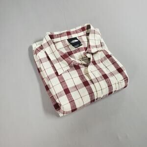 The North Face Short Sleeve Button Down Shirt Men's Size XXL Plaid 100% Cotton